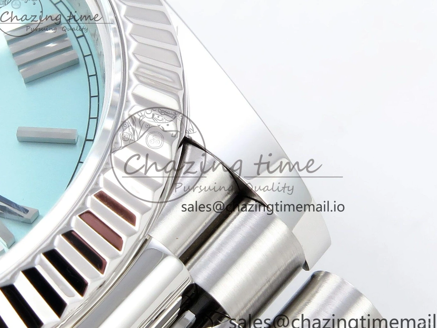 MiroTime 0401 Day Date 40 SS 228236 ARF 1:1 Best Edition Tiffany Blue Roman Dial on President Bracelet VR RelaxedFit 1517